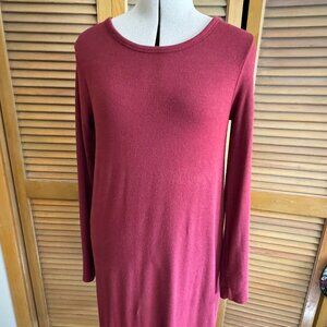 GAP Soft Swing T-Shirt Dress Dark Red Size M